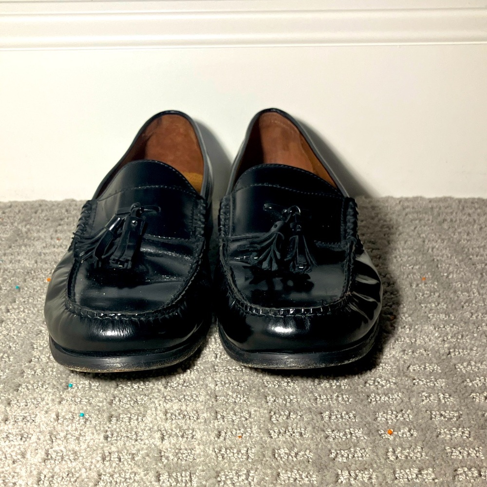 Johnston and murphy black leather shoes